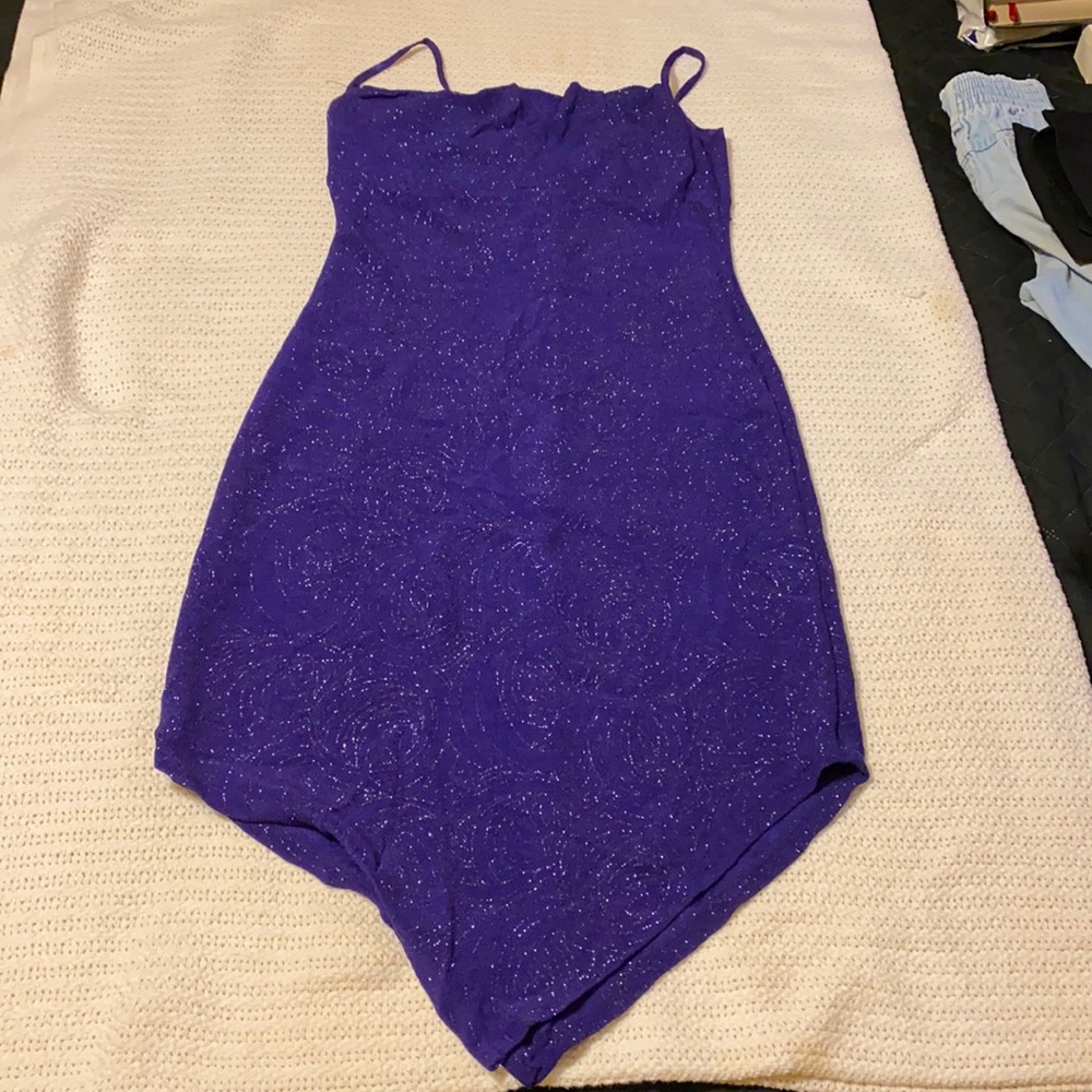 Stepping out dress purple in color see pictures for measurements